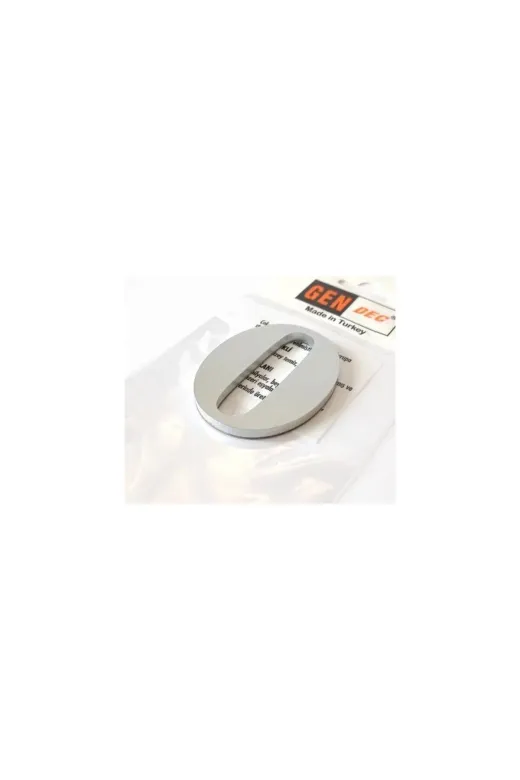 GENDEC GEN8CMGRİ--0 8 Cm No = 0 Yapışkanlı Metalik Gri Kapı Numarası