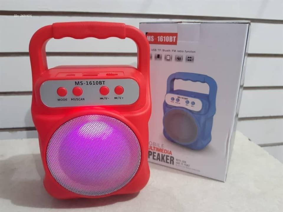 Genel Markalar Ms-1610Bt Rgb Led Işık Mobil Multimedya Bluetooth Hoparlör