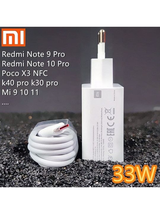 Genel Markalar Xiaomi Tubo 33W Şarj Adaptörü Ve Type-C Kablo