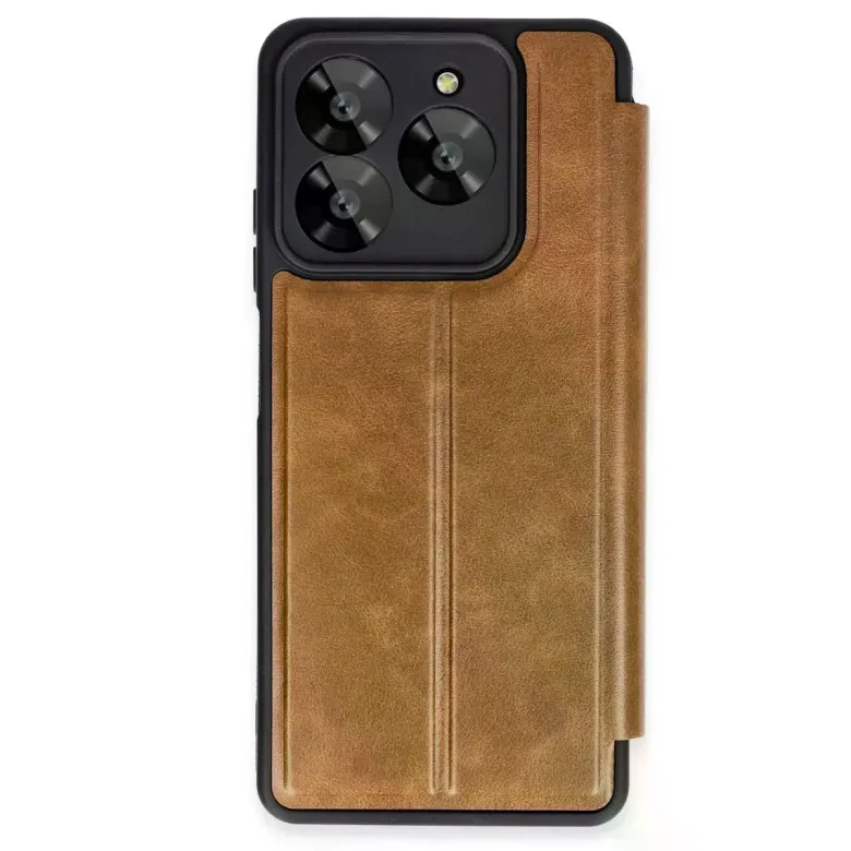 General Mobile Era 30 Kılıf Flip Cover - Taba