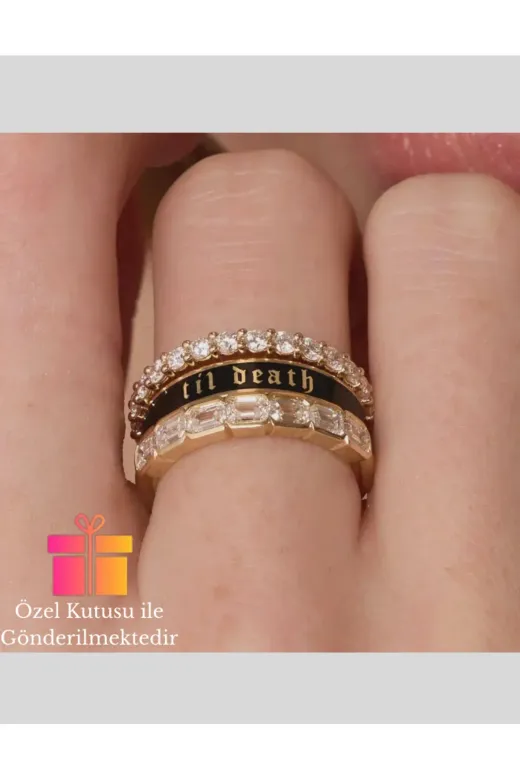 Generic 190305 925 Ayar Gümüş Sonsuza Kadar Aşk Yüzüğü, Sevgili – Til Death Model – Erkek & Kadın