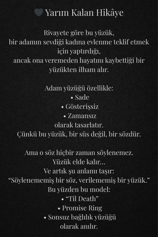 Generic 190305 925 Ayar Gümüş Sonsuza Kadar Aşk Yüzüğü, Sevgili – Til Death Model – Erkek & Kadın