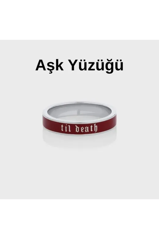 Generic 190305 925 Ayar Gümüş Sonsuza Kadar Aşk Yüzüğü – Til Death Model – Erkek & Kadın