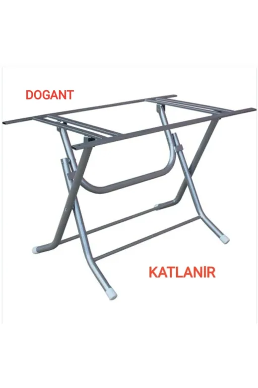 GENTAŞ 379530335-1 Ahşap Werzalit 107 Cm Yuvarlak Masa İçin Katlanabilir Masa Ayağı