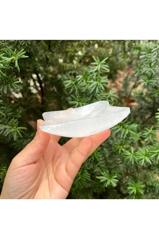 Gepstone IIP78L Selenit Doğal Taş Çanak 10 Cm
