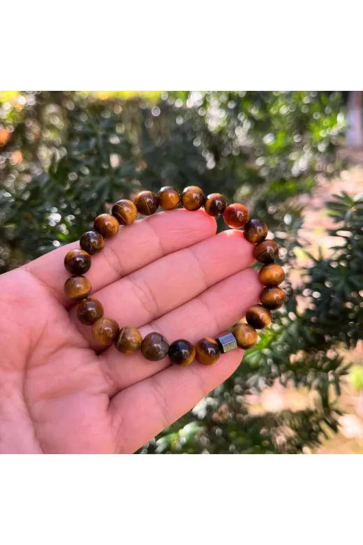 Gepstone SSF61T 8 Mm Kaplangözü Doğal Taş Bileklik