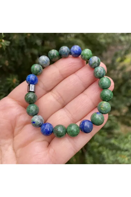 Gepstone TYK55U Azurit Doğal Taş Bileklik 8 Mm