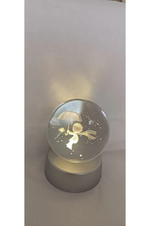 GF GF012 Renk Değiştiren Led Işıklı Cam Küçük Prens Küre