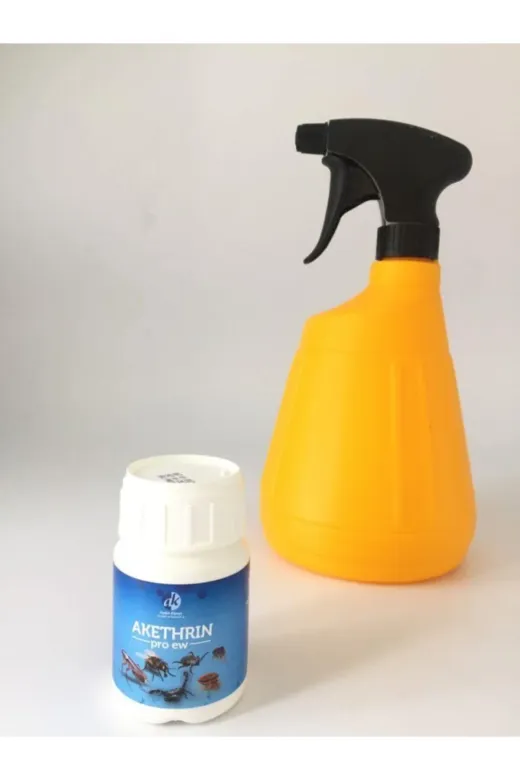 GHAZAL TRADE ghzl25akt 50 Ml Akethrin Pro Ew Genel Amaçlı Haşere Öldürücü + 1 Lt Fıs Fıs Manuel Sprey Pompa