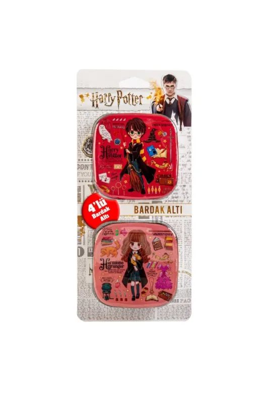 GiFi 240 90 10 Bardak Altlığı Harry Potter 4’Lü Set Lisanslı Özel Tasarım