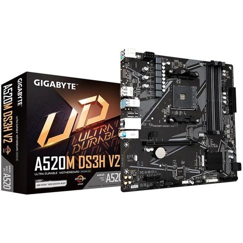 Gigabyte A520M DS3H V2 AM4 DDR4 Anakart (HDMI, DP)