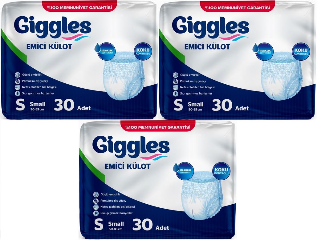 Giggles Yetişkin Bezi Emici Külot S - Küçük - Small 90 Adet