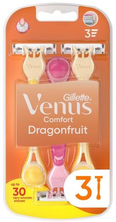 Gillette Simply Venus 3 Dragonfruit Kullan At Tıraş Bıçağı (Paket İçeriği 3 Adet)