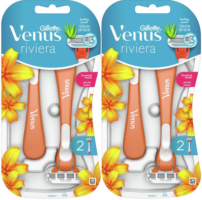 Gillette Venus Riviera Kullan At Kadın Tıraş Bıçağı 4 Lü Set (2PK*2)