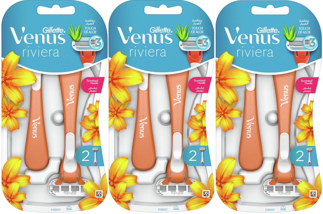 Gillette Venus Riviera Kullan At Kadın Tıraş Bıçağı 6 Lı Set (3PK*2)