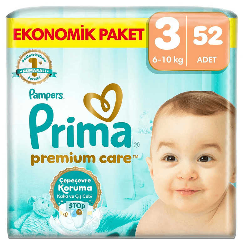 GJJJH800HJJKH Prima Pc Ekonomik 3 Beden, 52 Adet