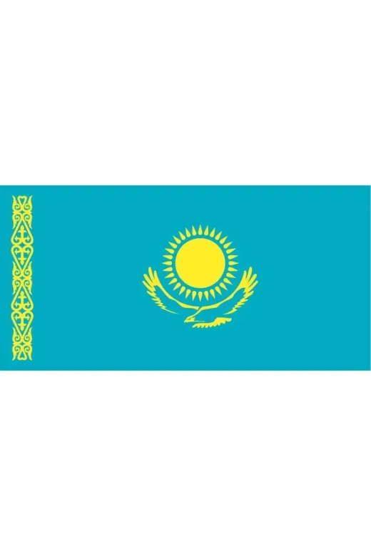 GKBY595 Kazakistan Gönder Bayrağı 70X105 Cm.