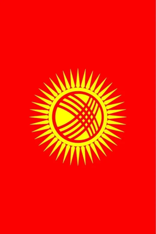 GKBY597 Kırgızistan Bayrağı 30X45 Cm
