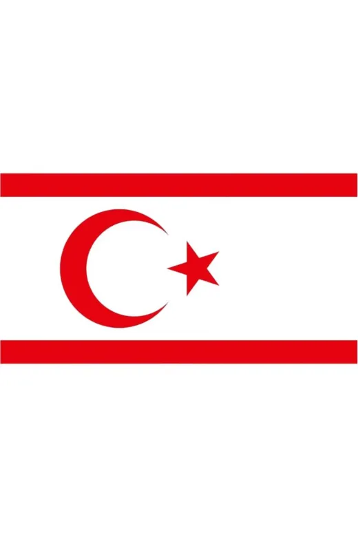 GKBY604 Kıbrıs Kktc Gönder Bayrağı 100X150 Cm.