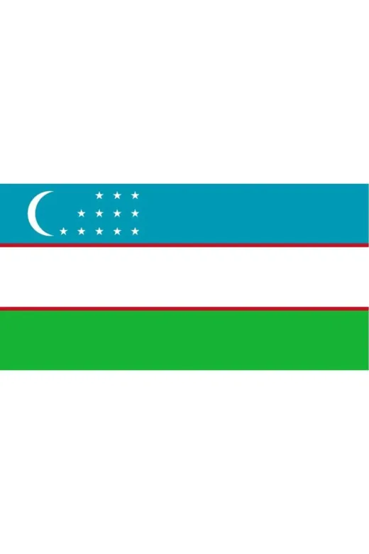 GKBY660 Özbekistan Gönder Bayrağı 100X150 Cm.