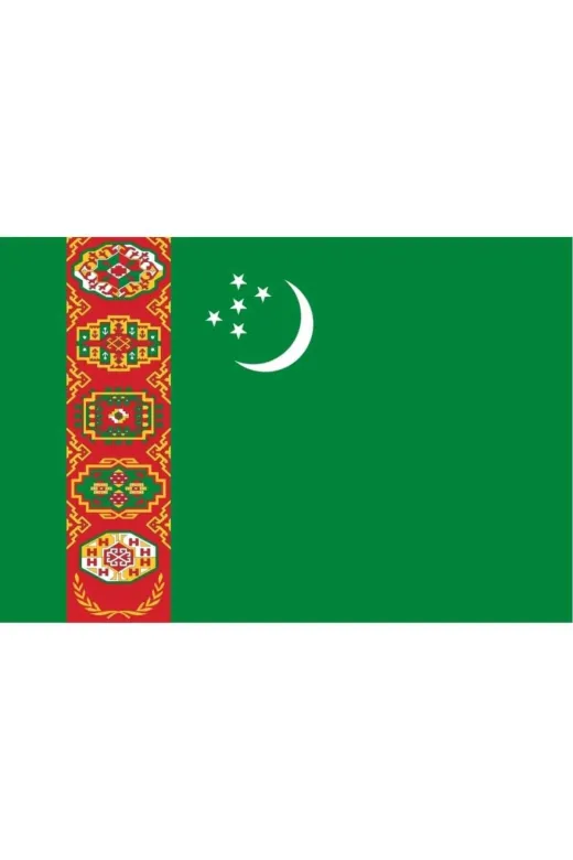 GKBY723 Türkmenistan Gönder Bayrağı 70X105 Cm.