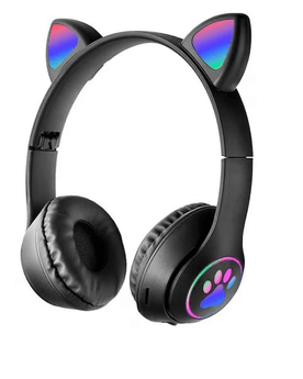 gkeEyv2A6W Subzero Sw78 Sevimli Kedi Kulaklı Led Işıklı Katlanabilir Kablosuz Kulaküstü Bluetooth Kulaklık
