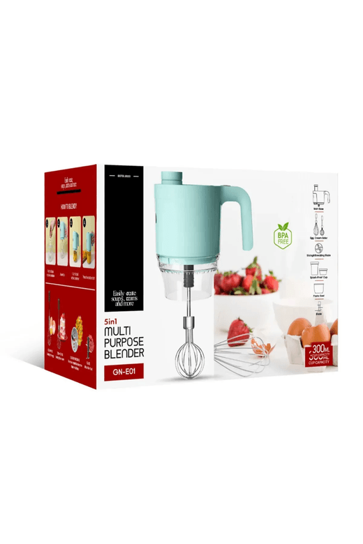 GN-E01 Cook Eat 300 Ml Hacımlı Taşınabılır, Şarj Edılebılır 5In1, Paslanmaz Çelıklı Çok Amaçlı Blender