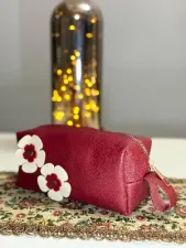 Gogo Makyaj Kozmetik Çantası Bordo