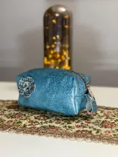 Gogo Makyaj Kozmetik Çantası Gri-mavi