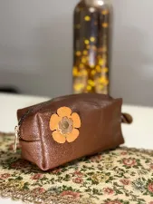 Gogo Makyaj Kozmetik Çantası Koyu Kahve