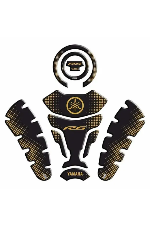 Gogo R6SET004 Yamaha R6 Uyumlu Tank Pad Set 004