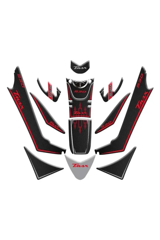 Gogo TMAX530SET001 Yamaha Tmax 530 2017 - 2021 Uyumlu Tank Pad Set 001