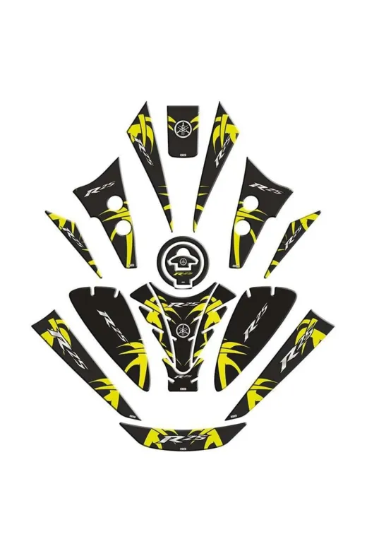 Gogo TYC53B635B3351F5689A78300 Yamaha R25 2019 - 2024 Uyumlu Tank Pad Set 008