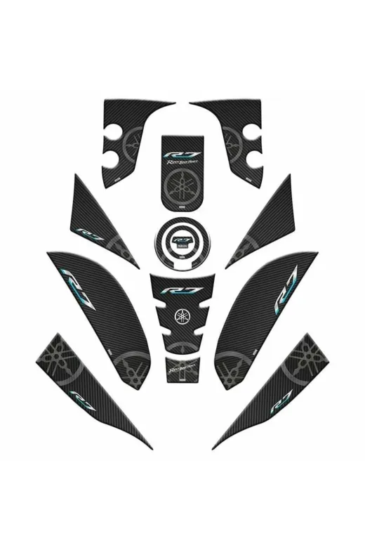 Gogo TYC6CA3155AEB6E7138541000 Yamaha R7 2021 - 2024 Uyumlu Full Tank Pad Set 001