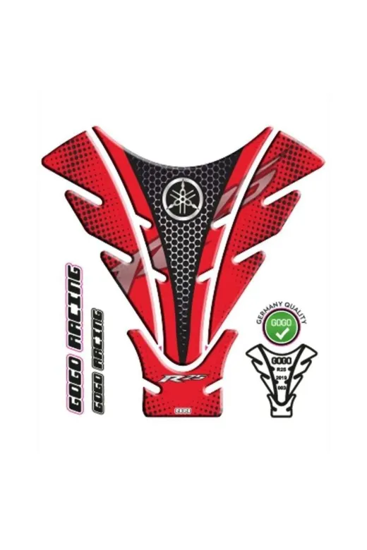 Gogo TYC90BBFFBDD0591457107400 Yamaha R25 2019 - 2024 Uyumlu Tank Pad 003