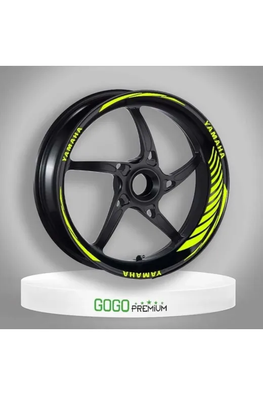 Gogo TYCA7FCFF493DF198B6AF5F00 Florasan Sari Yamaha Uyumlu Racing Şerit