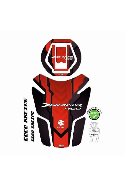 Gogo TYCFAC96968C88BDF8FD8DE00 Bajaj Dominar 400 2017 - 2024 Uyumlu Tank Pad