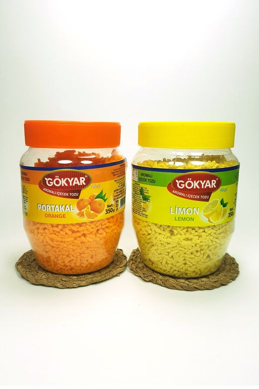 GÖKYAR RT-RYL-HMR10506 1 Adet Portakal + 1 Adet Limon Aromalı Toz Içecek Oralet 2X350 Gr