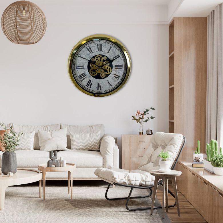 Gold Atlas Royale 60 Cm Çarklı Duvar Saati
