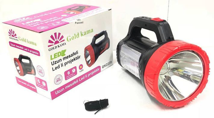 Gold Kama Gk2229  Uzun Mesafeli 15W Led El Feneri