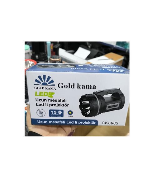 Gold Kama Gk6685 10W Uzun Mesafeli Süreli El Feneri