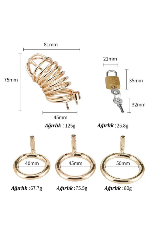 Gold Penis Kilidi 40Mm