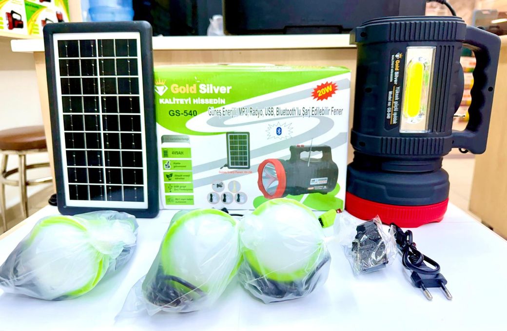 Gold Silver Gs-540 Güneş Enerjili Solar Aydınlatma Sistemi