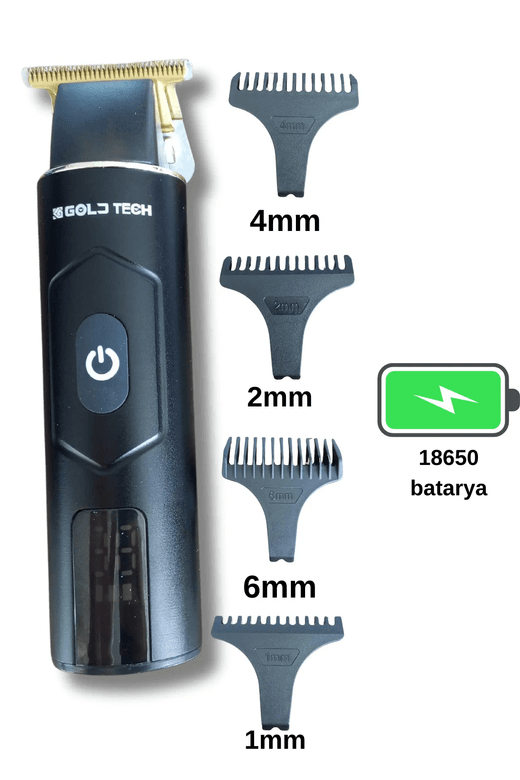 Gold Tech Ultra Güçlü Saç Sakal Traş Makinesi 6500 Mrp Motor Hızı Gt-901