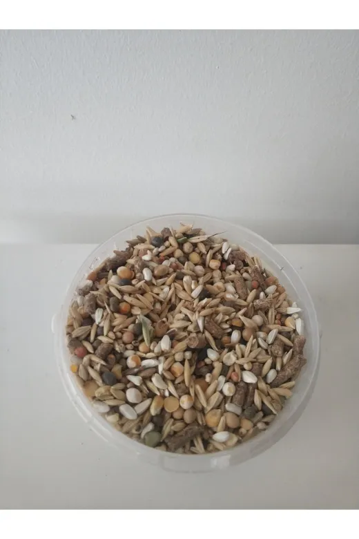 GoldMind krsyem1 1Kg Mix Karışım Yem, Kemirgen Yemi (16 Çeşit). Chinchilla, Tavşan, Hamster Için 1Kg