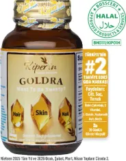 Goldra | Cilt, Saç & Tırnak | Biotin, Keratin, Üzüm Çekirdeği, Hyaluronik Asit.. | 30 Kapsül
