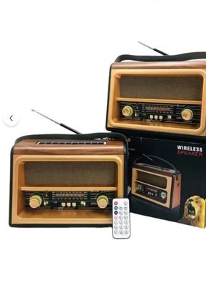 GOLON Rx-Bt88Sq Bluetooth-Usb-Sd-Fm Şarjlı/ Ledli Nostaljik Radyo