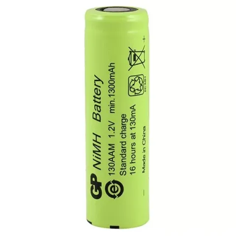 Gp 1.2 Volt 1300 Ma Düz-kafa Şarjlı Kalem Pil 130aam