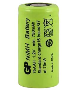 Gp 75 Ah 1.2 Volt 750 Mah 2/3AA NI-MH Düz Kafa Pil