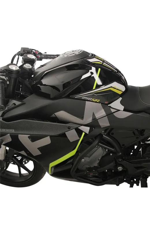 GP KOMPOZİT 8683816019323 Gp Kompozit Cf Moto 250 Sr 2020-2024 Uyumlu Tank Pad Seti Sarı